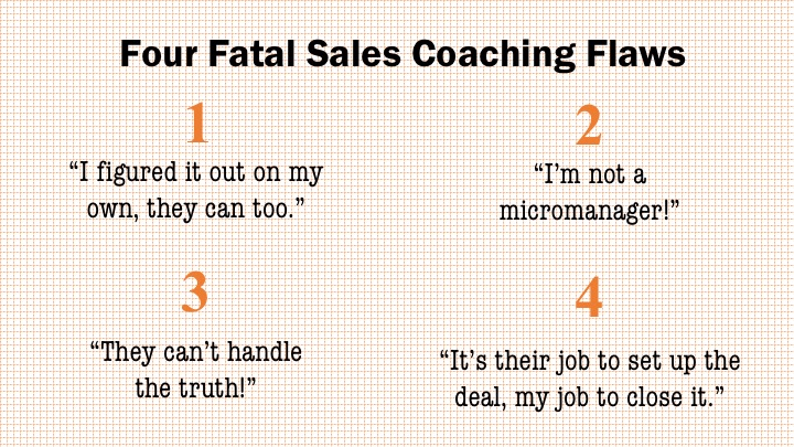 Four Fatal Sales Coaching Flaws Points